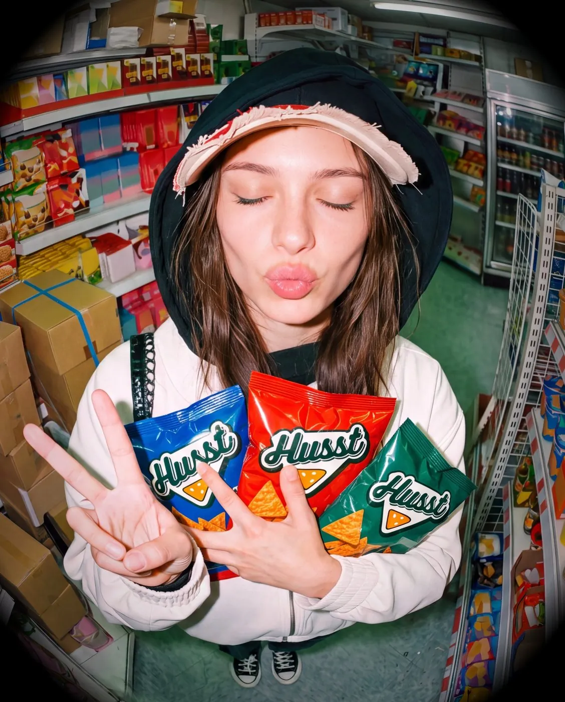 Convenience store campaign post design for a snack brand