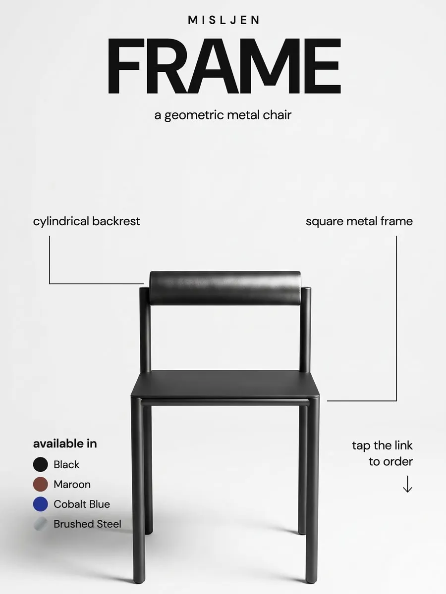 Product launch story design for a metal chair